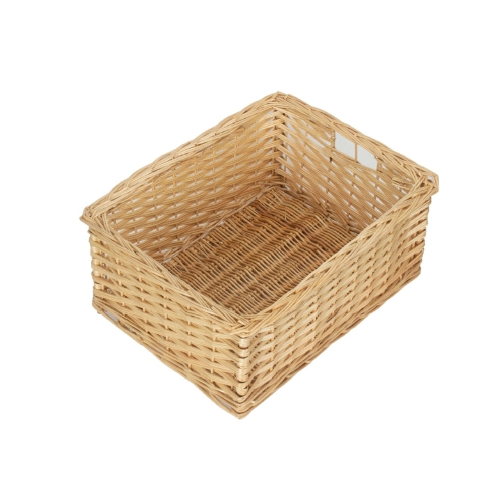 Red Hamper Wicker Kitchen Storage Basket