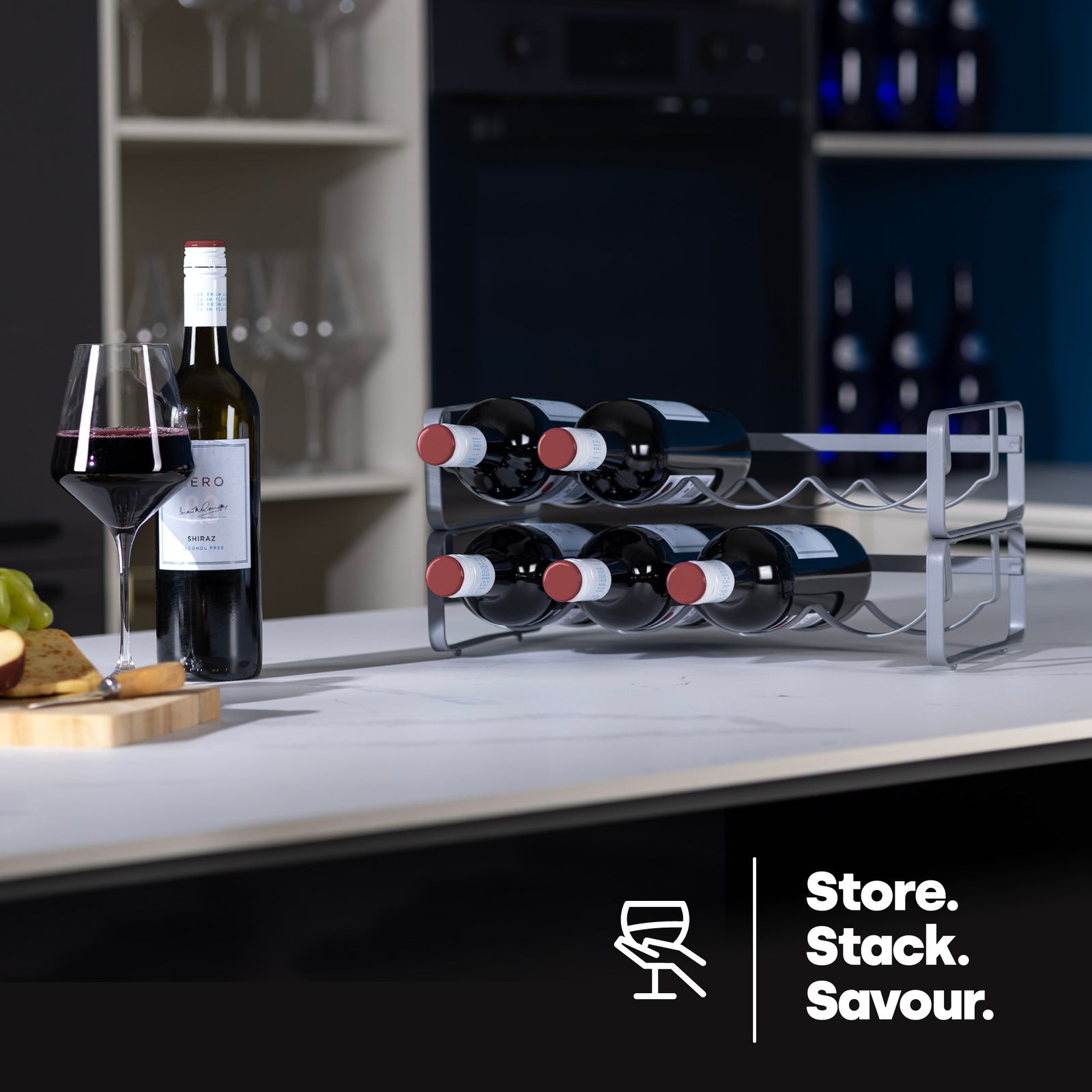 Modular Wine Rack - Matt Grey