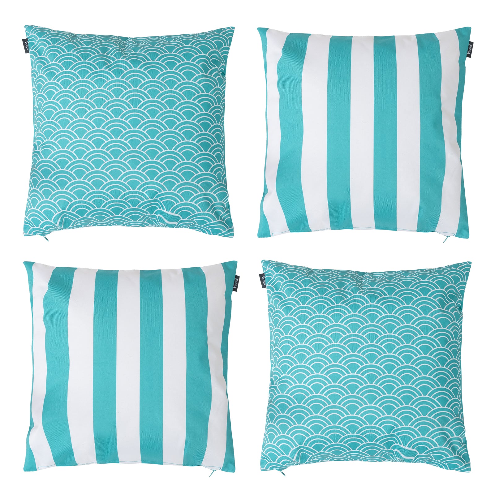 Deck Stripe Set Of 4 Outdoor Cushion