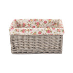 Wicker Antique Wash Garden Rose Willow Storage Baskets | Extra Large | Red