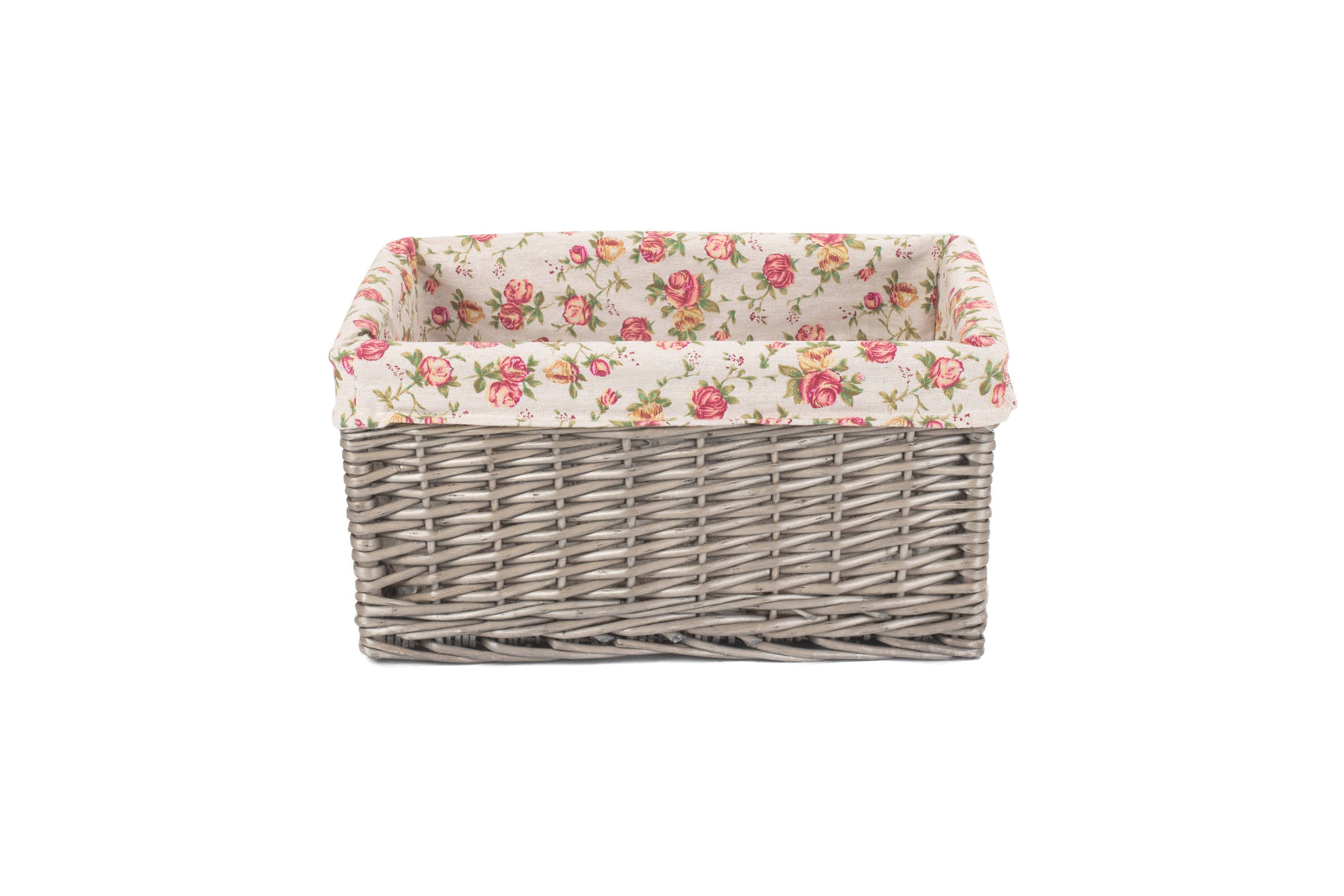 Wicker Antique Wash Garden Rose Willow Storage Baskets | Extra Large | Red