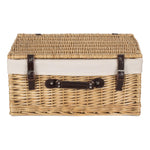 Wicker Buff 51cm Picnic Basket | White