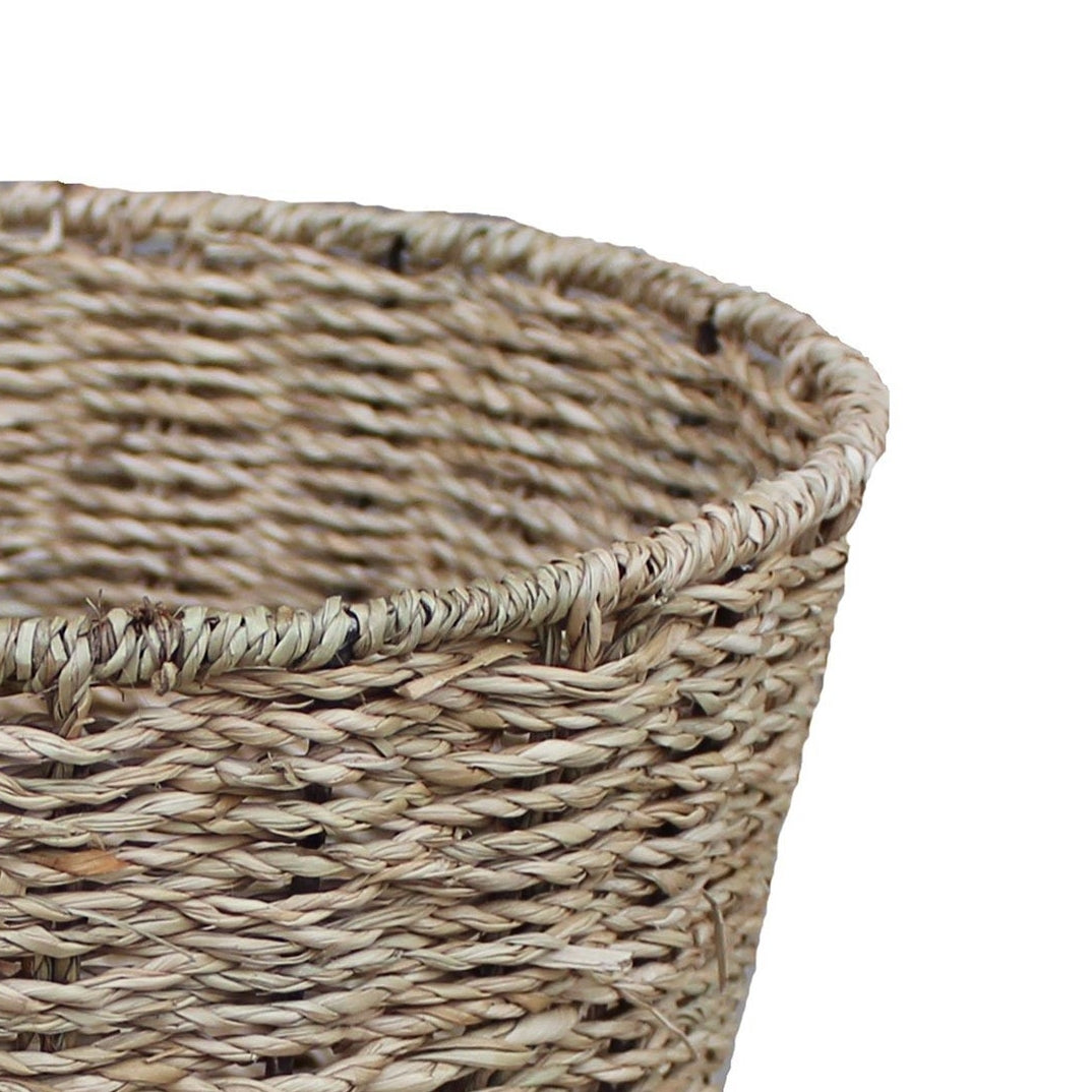 Seagrass Round Waste Paper Basket