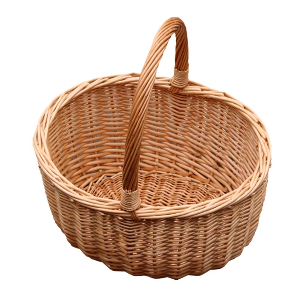 Wicker Jumbo Buff Hollander Shopping Basket