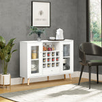 Sideboard Cabinet Kitchen Cupboard With Glass Door, Drawer