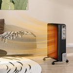 7/9fin Oil Filled Heater Radiator For Home 1.5/2kw | Medium | Black