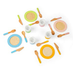 Wooden Dinner Service Set - 20 Play Pieces