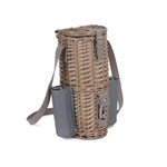 Single Bottle And 2 Champagne Glass Carrier With Shoulder Strap