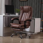 Executive Office Chair W/ Footrest | Brown