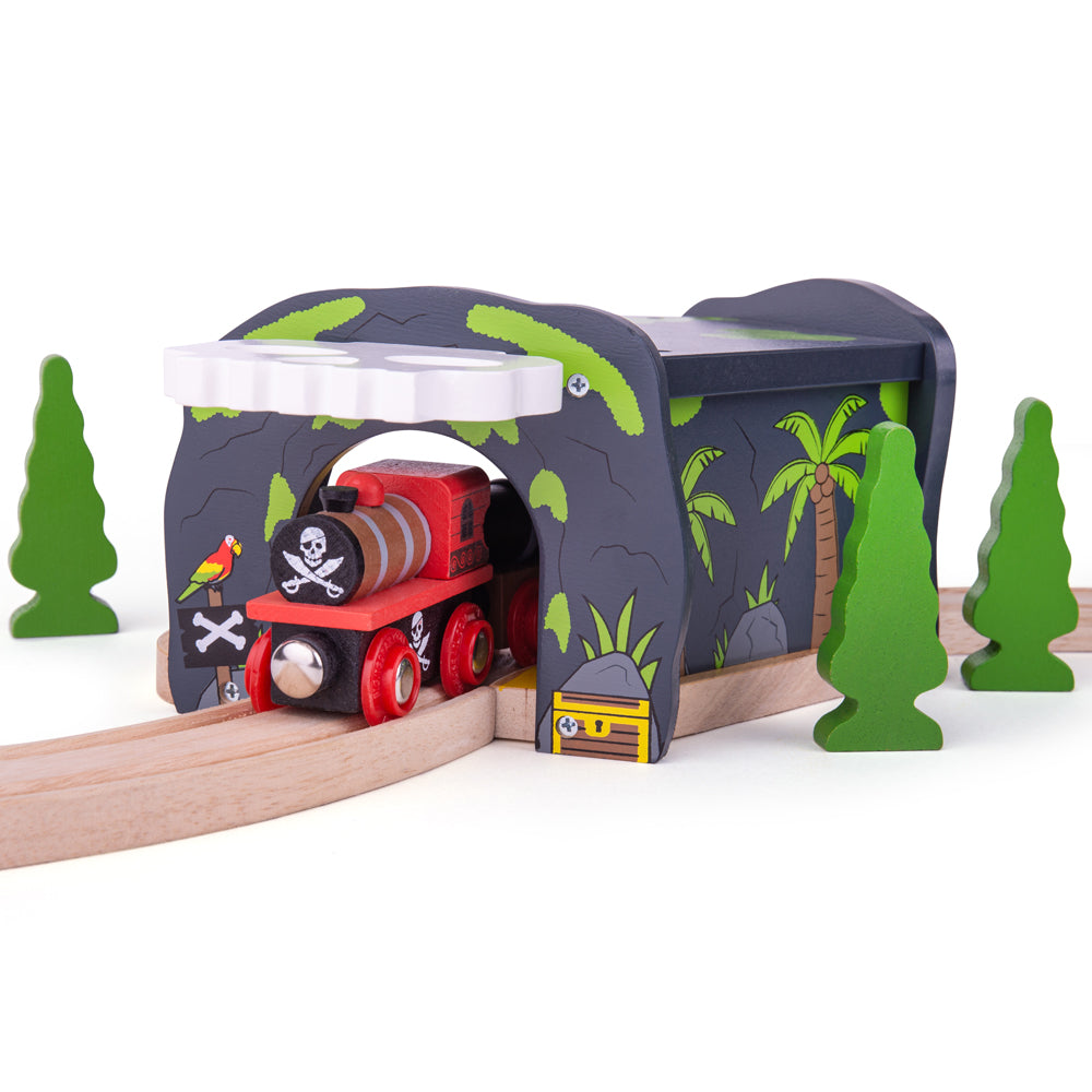 Treasure Cave Tunnel for Wooden Pirate Train Set