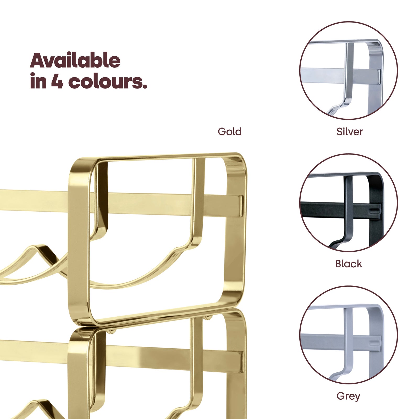 Modular Wine Rack - Gold