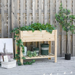 Planter Box With Clapboard 100x40x84cm