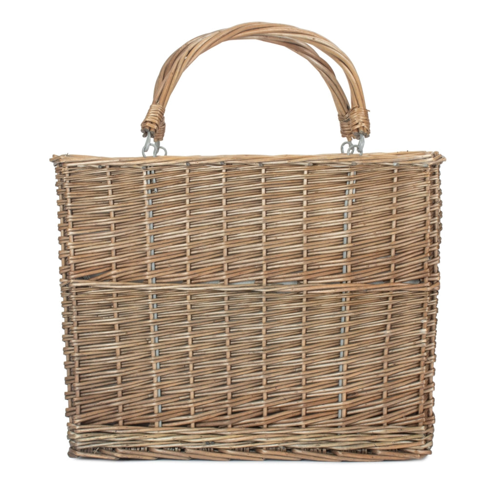 Red Hamper Cooler Picnic Wicker Basket