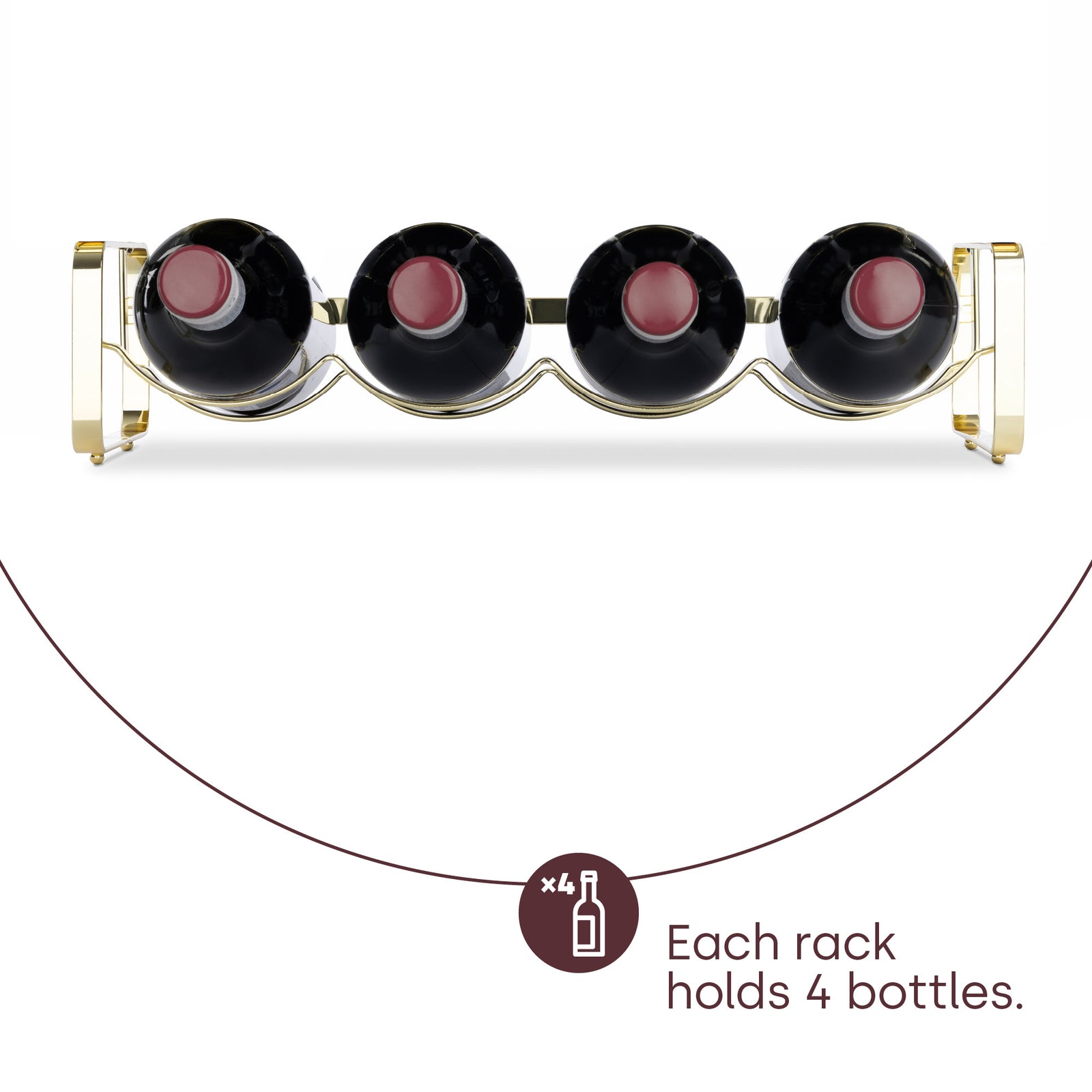 Modular Wine Rack - Gold