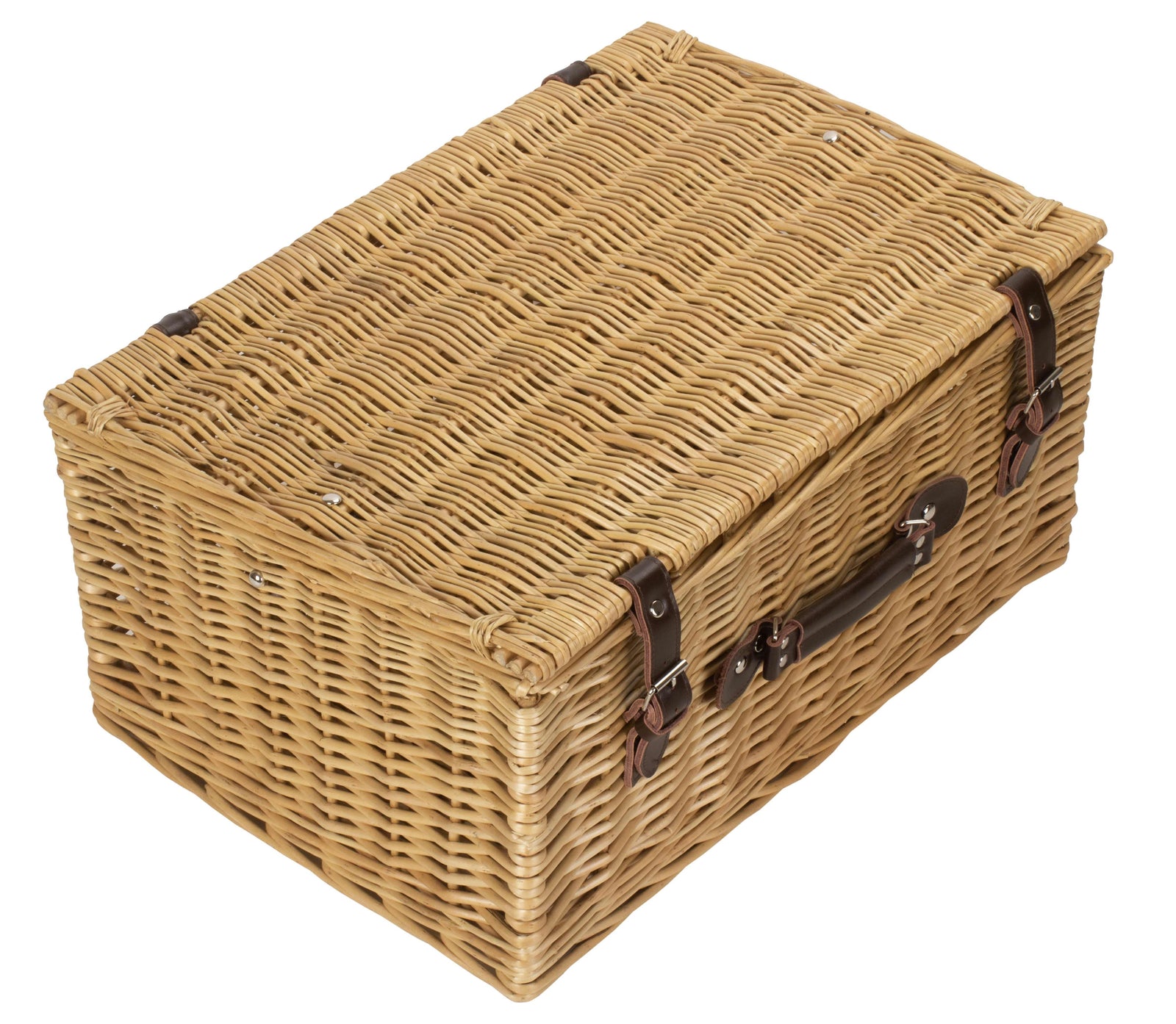 Wicker Buff 51cm Picnic Basket | Brown