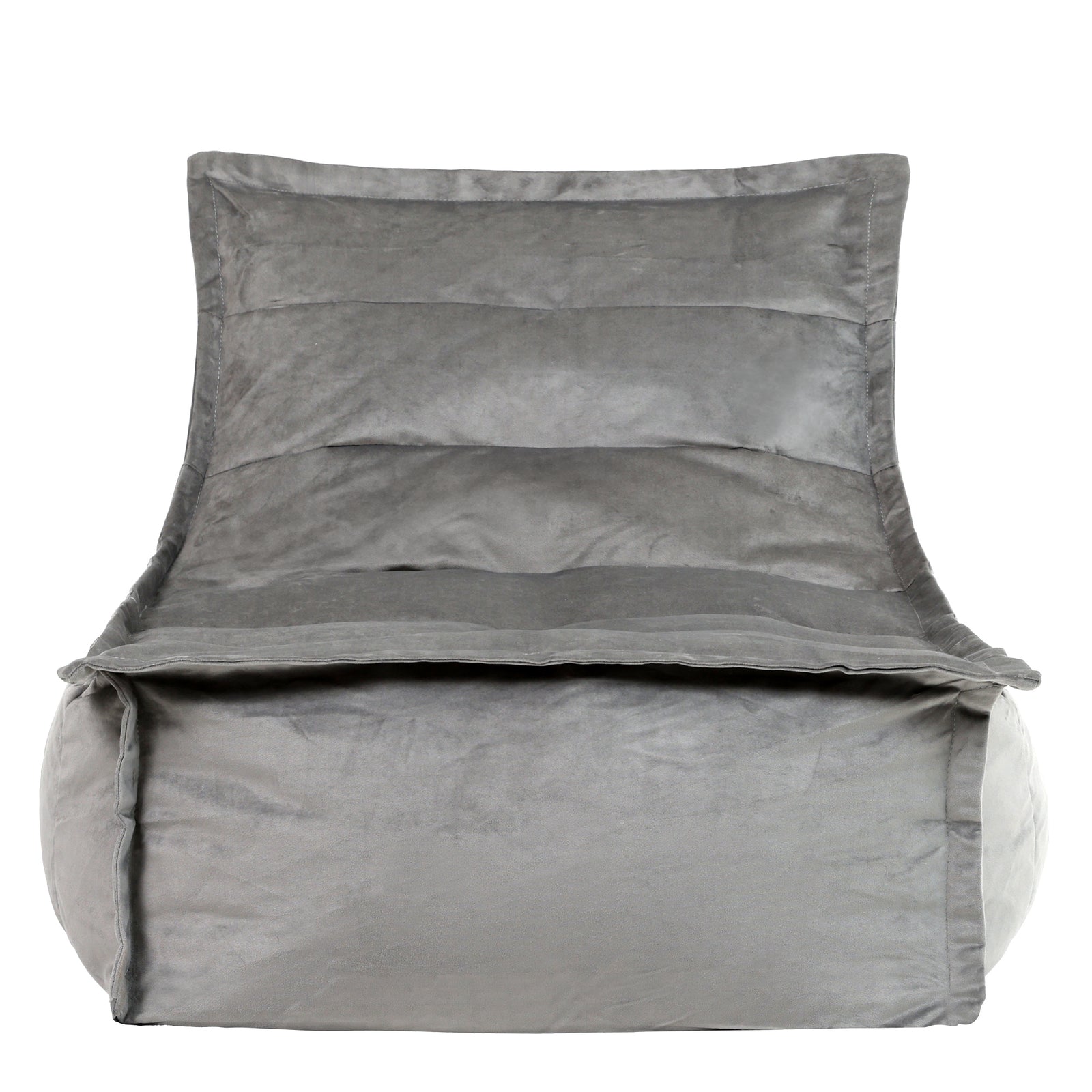 Dolce Velvet Bean Bag Lounger | Charcoal