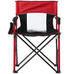 Outdoor Folding Fishing Chair W/Cup Holder, Pocket, Backrest