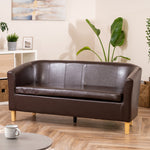 Meriden 3 Seat Tub Sofa | 3 | Brown