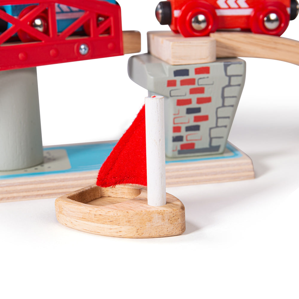 Bigjigs Toys Swing Bridge for Wooden Train Sets