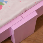 Kids Princess Castle Bed With Side Rails Slats Home Furniture 3-6 Yrs Pink