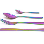 Cutlery Sets Rainbow Ss Light Spoon Fork 32 Piece Set