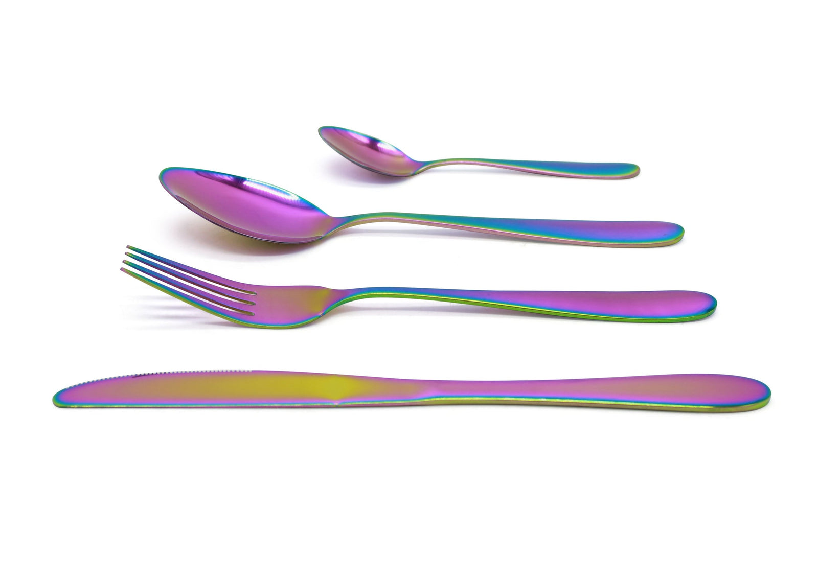 Cutlery Sets Rainbow Ss Light Spoon Fork 32 Piece Set