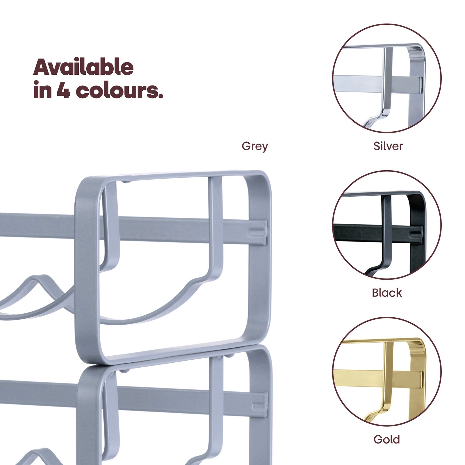 Modular Wine Rack - Matt Grey