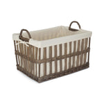 Red Hamper White Cotton Lined Malmo Openwork Laundry Baskets