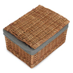 Light Steamed Cotton Lined Storage Basket | Medium