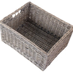 Red Hamper Wicker Jumbo Antique Wash Storage Basket