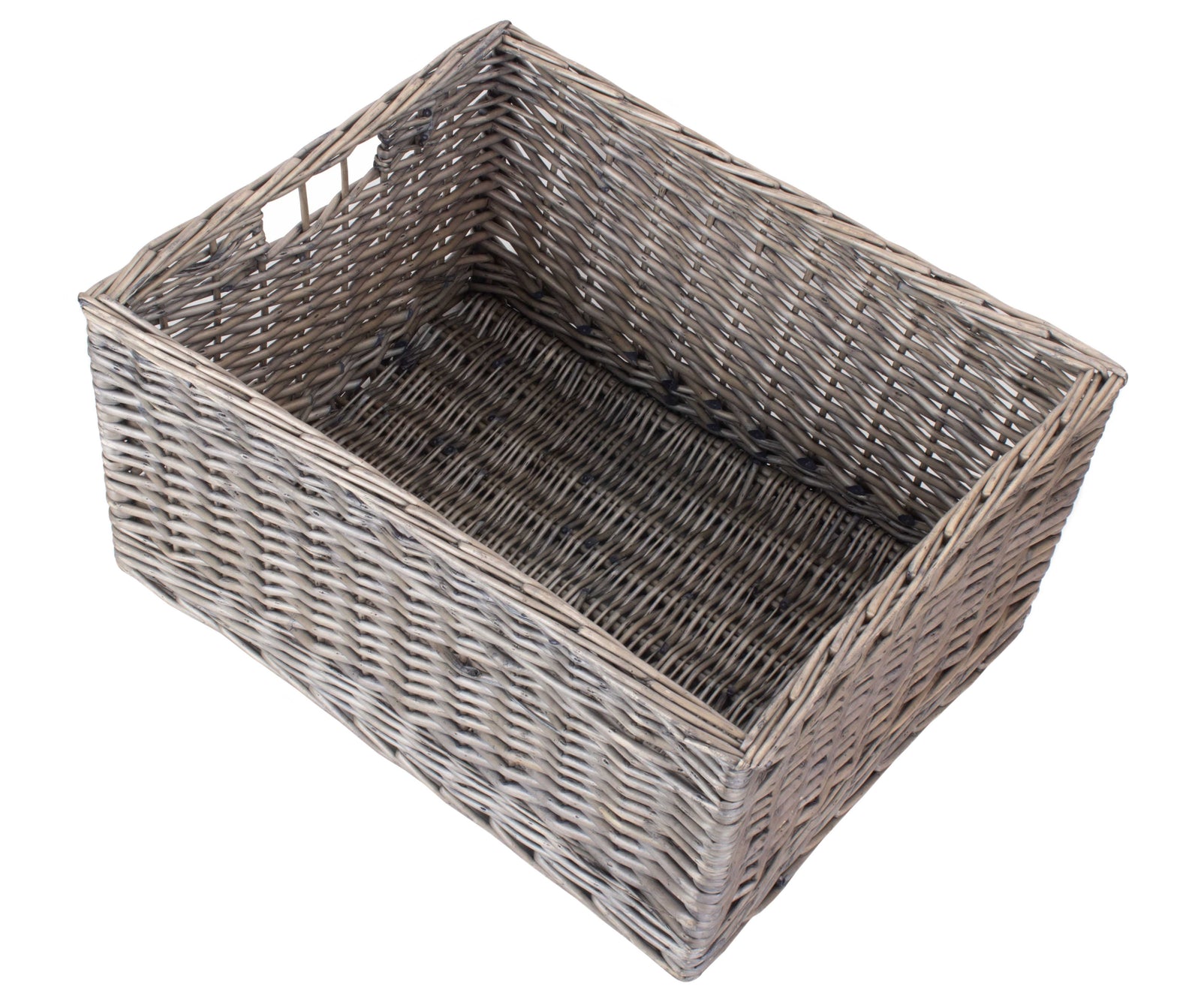 Red Hamper Wicker Jumbo Antique Wash Storage Basket