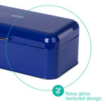 Taurus Bread Bin & Canister Set - Navy