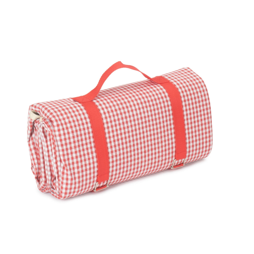 Red And White Gingham Picnic Blanket