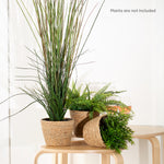 18cm Medium Seagrass Plant Pots Set Of 3