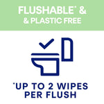 Washlets Skin Kind Moist Flushable Toilet Wipes W/ Prebiotic Lotion, 6pk