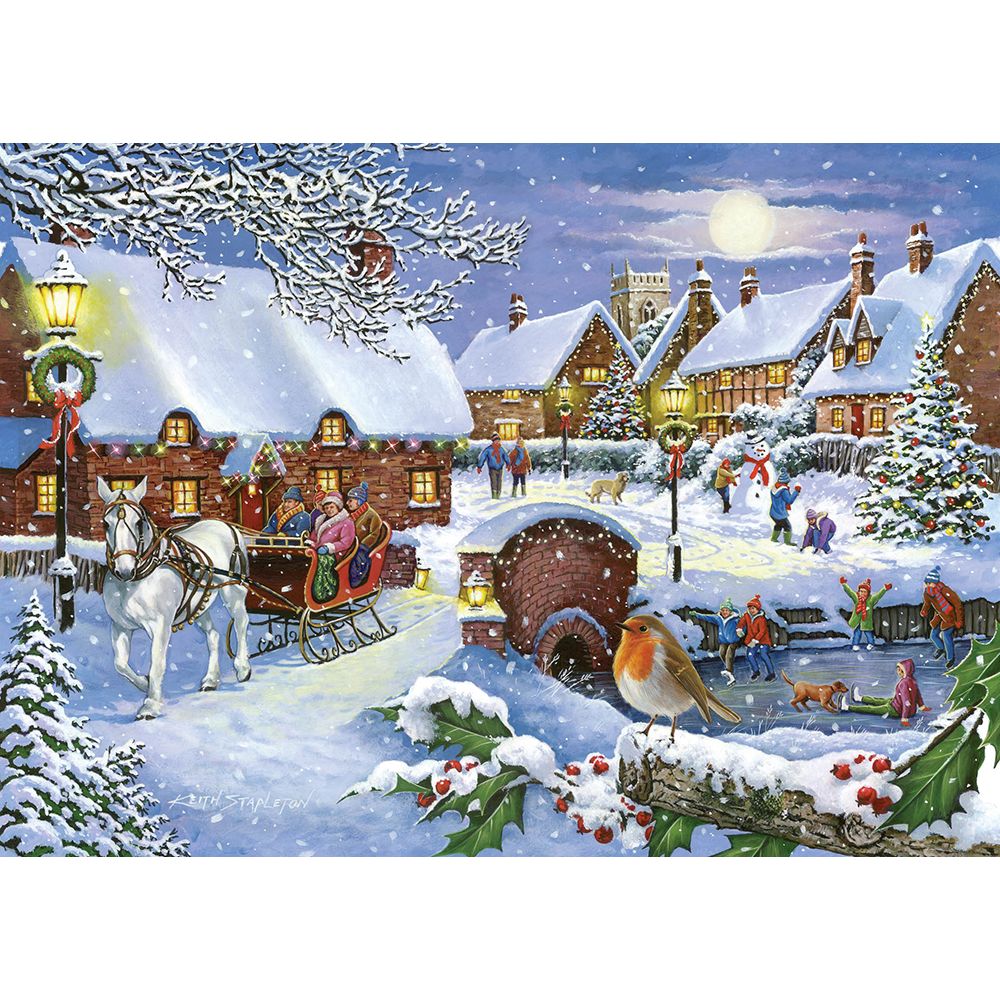 Sleigh Ride, 1000 Piece Jigsaw Puzzle