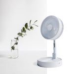 Foldaway Fan, Rechargeable, 12h Run, Extend To 90cm