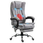 Massage Office Chair Microfibre Arms | Gray