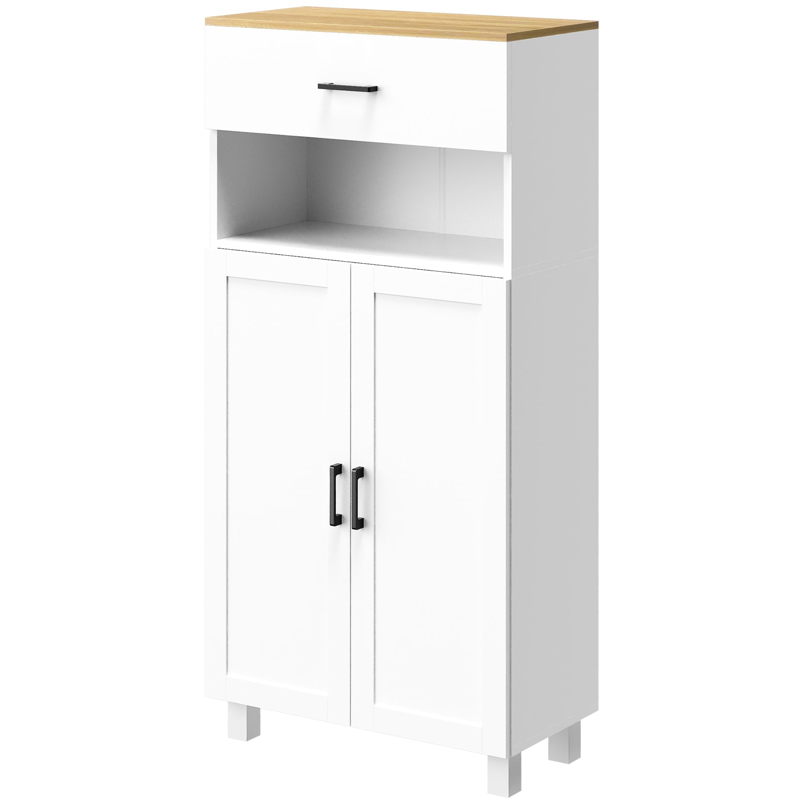 Kitchen Cupboard Storage Cabinet With Drawer, Countertop