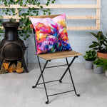 Floral Indoor Outdoor Cushion Set Of 4 Water Resistant Cushions