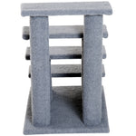 Dog Steps For Bed 4 Step Pet Stairs For Sofa Dog Cat Climb Ladder | Gray