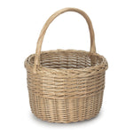 Antique Wash Wicker Round Orchard Shopping Basket