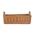 Red Hamper Wicker Rectangular Display Basket