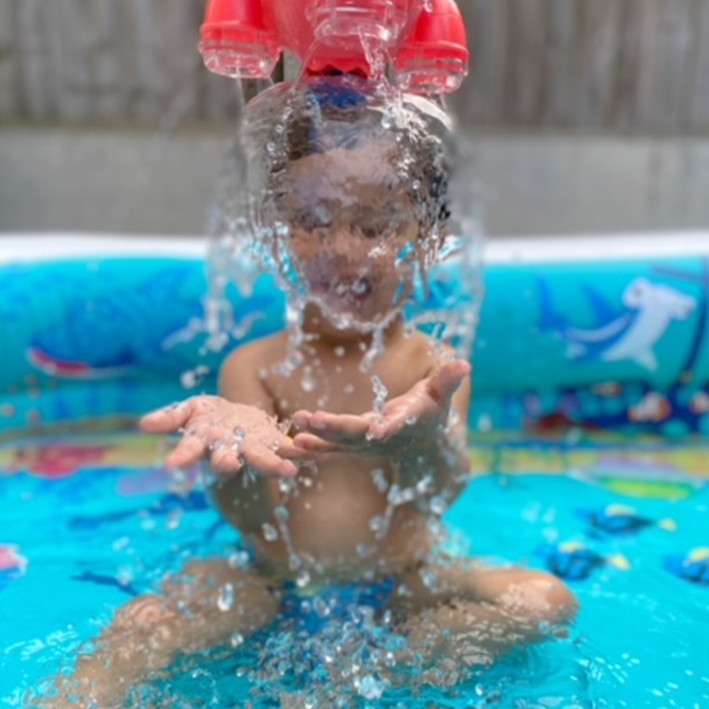 Bath Rocket Toy With Rotating Jets