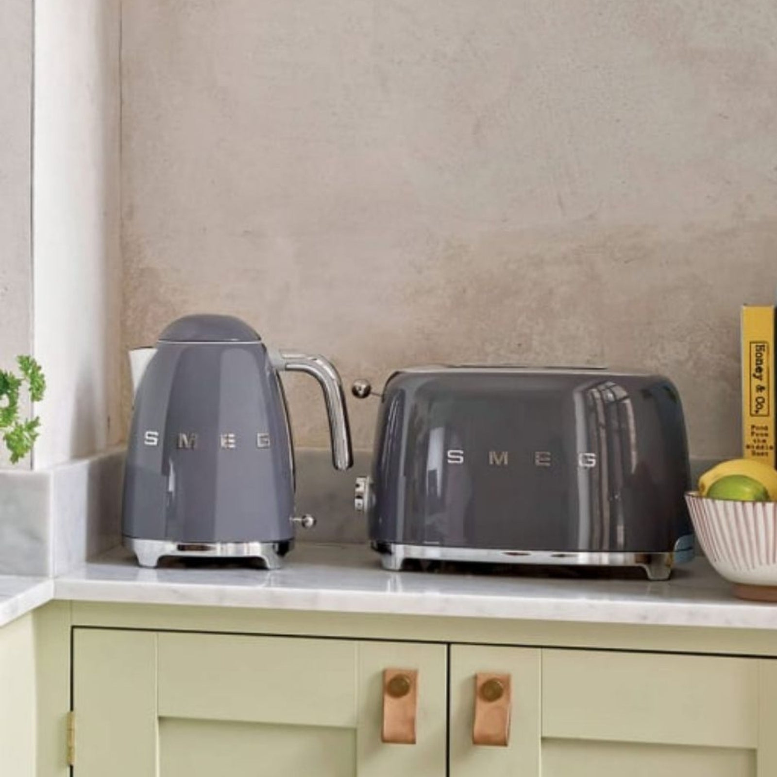 Bundle Set Klf03 Kettle & Tsf01 2 Slice Toaster | Gray