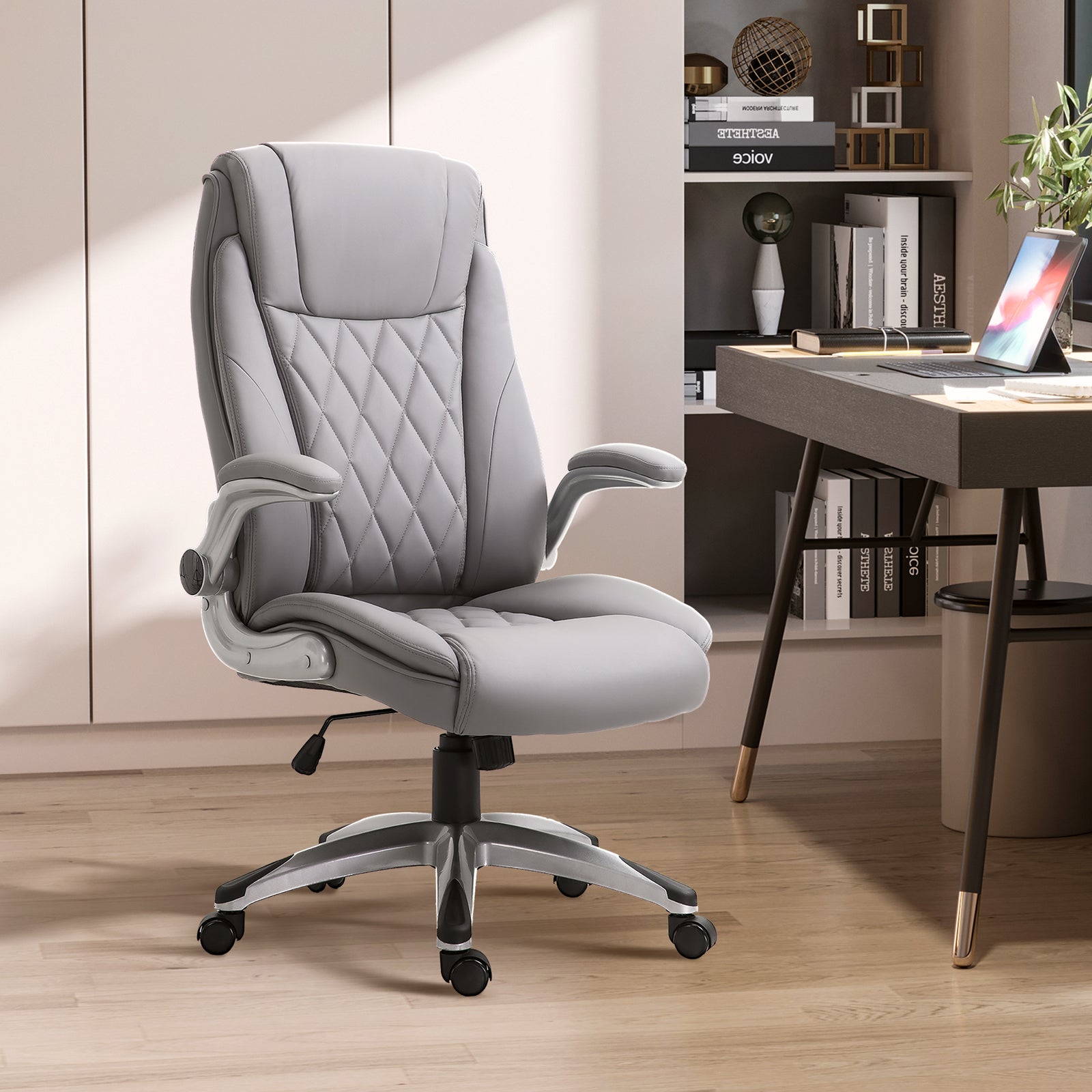 Ergonomic Office Chair W/ Headrest | Gray