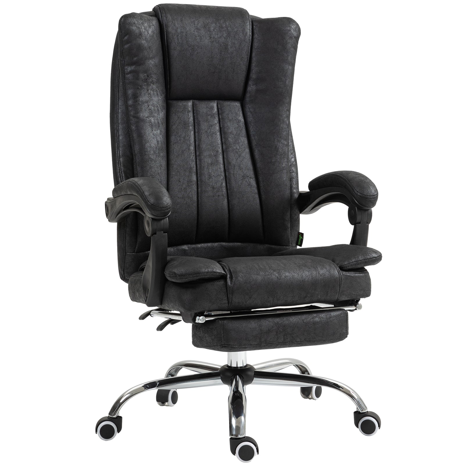 Executive Office Chair W/ Footrest | Black