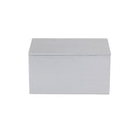 Soft Silver Painted Storage Box With Star Cut Out