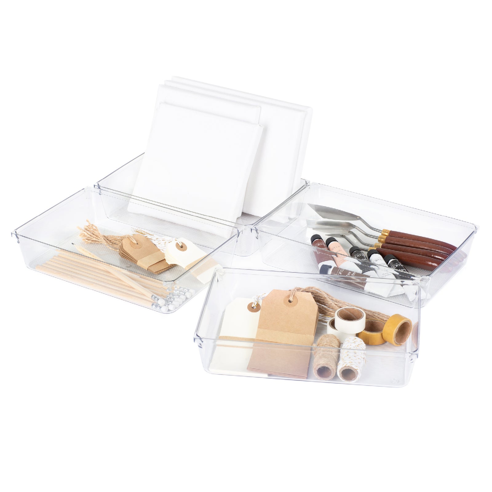 Drawer Organiser Tray Set - 4 Xlarge