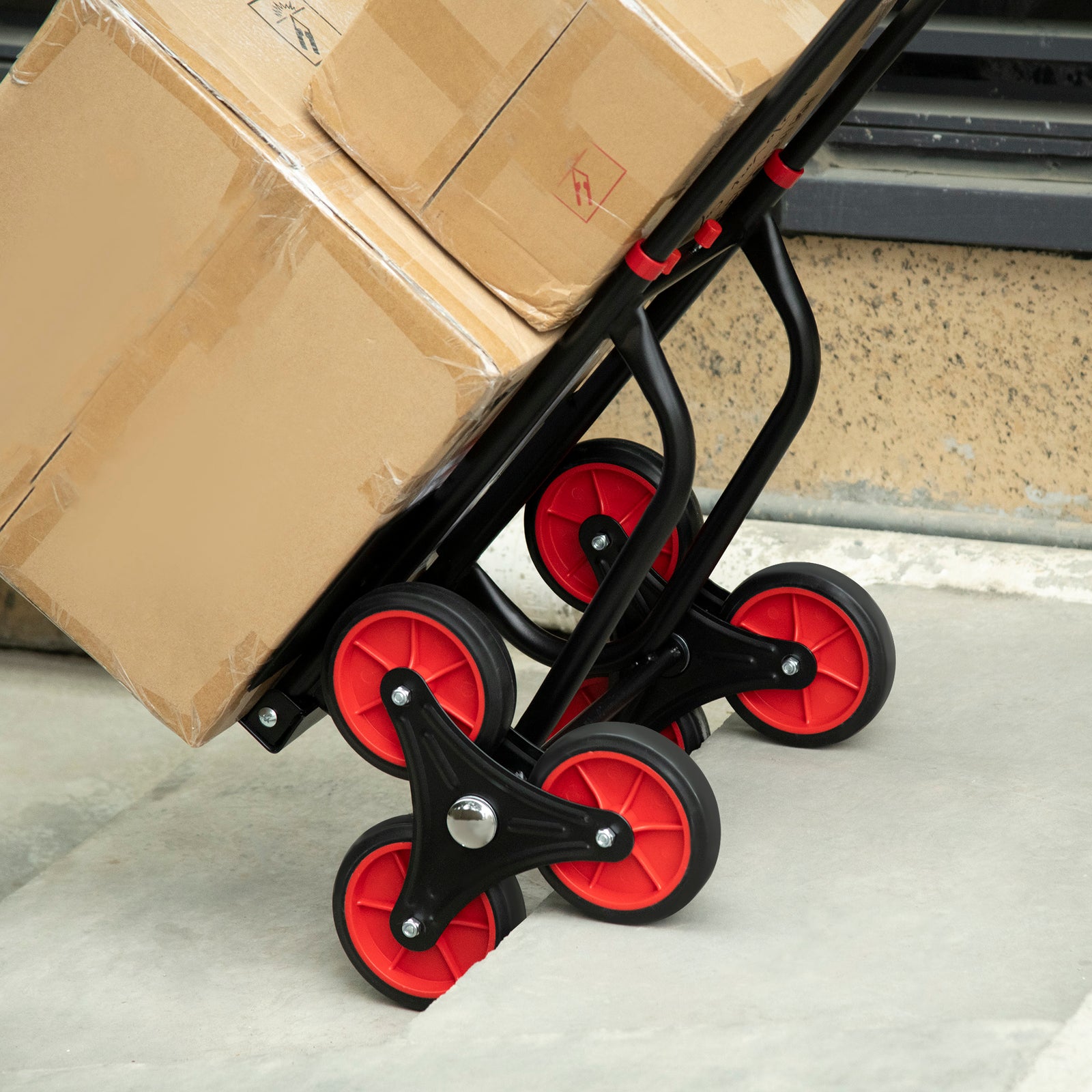 Climbing Stairs Trolley, Foldable, 6 Wheels